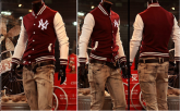 Varsity Jacket NY Vinho