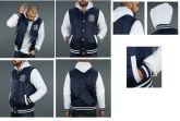 Varsity Jacket NY Azul com capuz