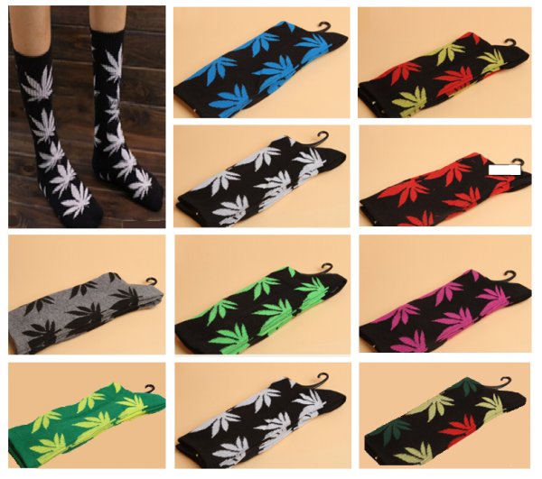Par de Meias Cannabis