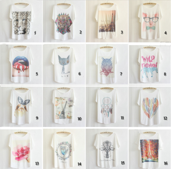 Blusa feminina printed - Diversas estampas